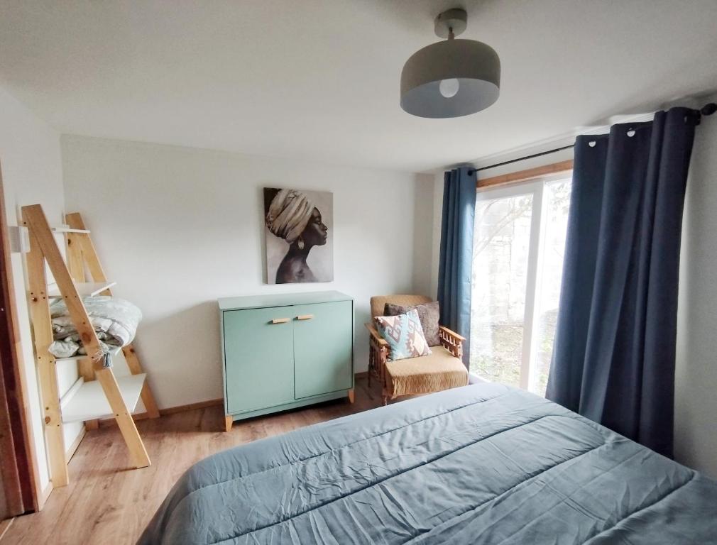 En eller flere senge i et værelse på Casa Giovanna