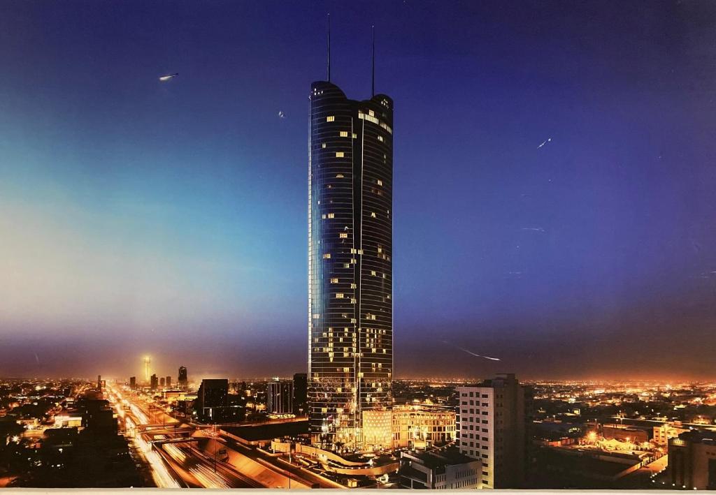 Udsigt til Riyadh eller udsigt til byen taget fra lejligheden