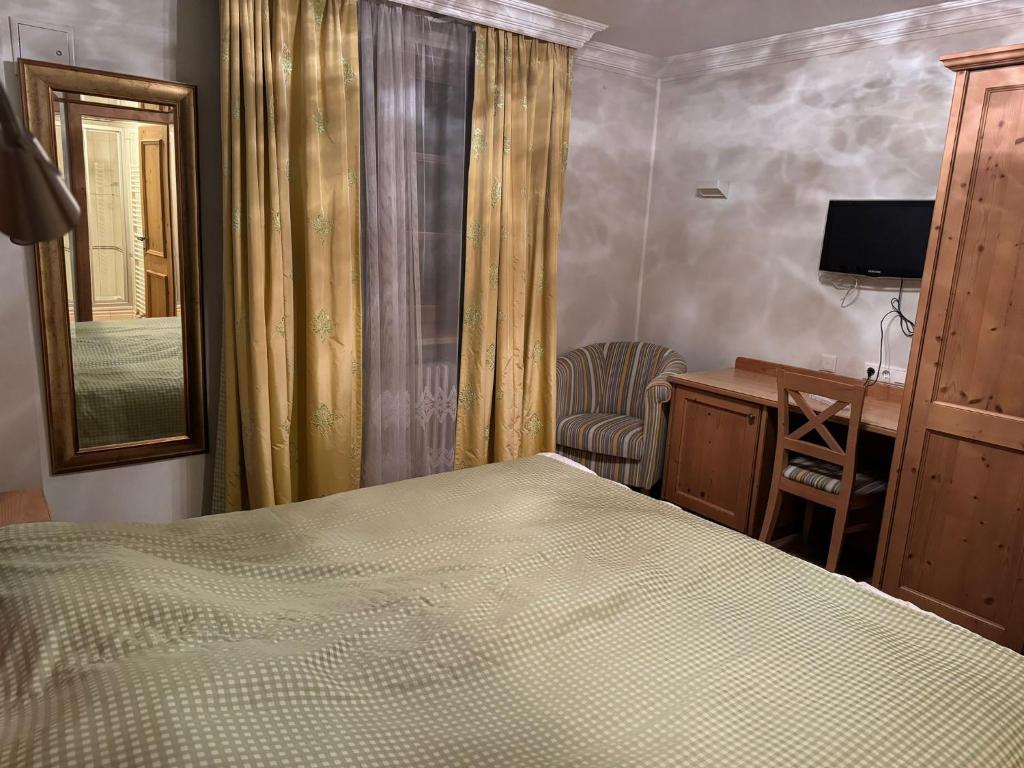 Postel nebo postele na pokoji v ubytování Eichen Schlössl