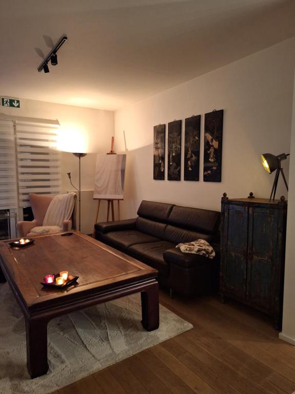 Posezení v ubytování B&B De Lelie