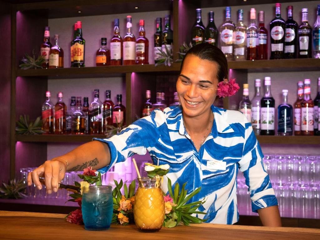 Nápoje v ubytování Le Tikehau by Pearl Resorts