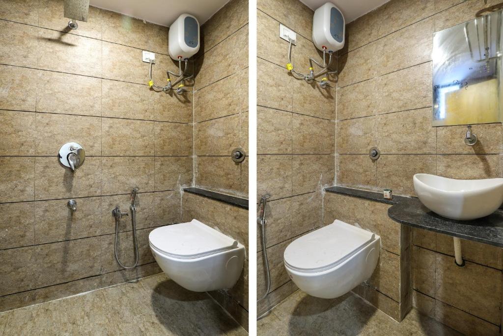 Koupelna v ubytování Super Hotel O Shubham Inn