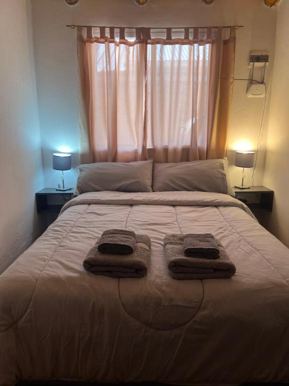 A bed or beds in a room at complejo lamadrid- departamento 2
