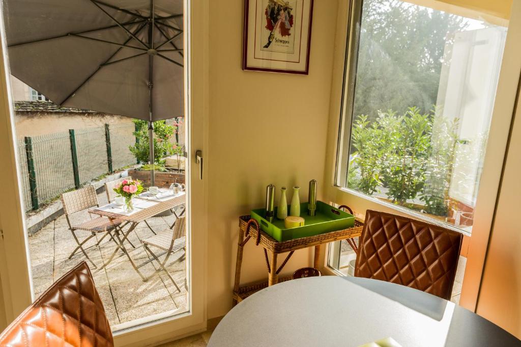Zahrada ubytování L'Appartement