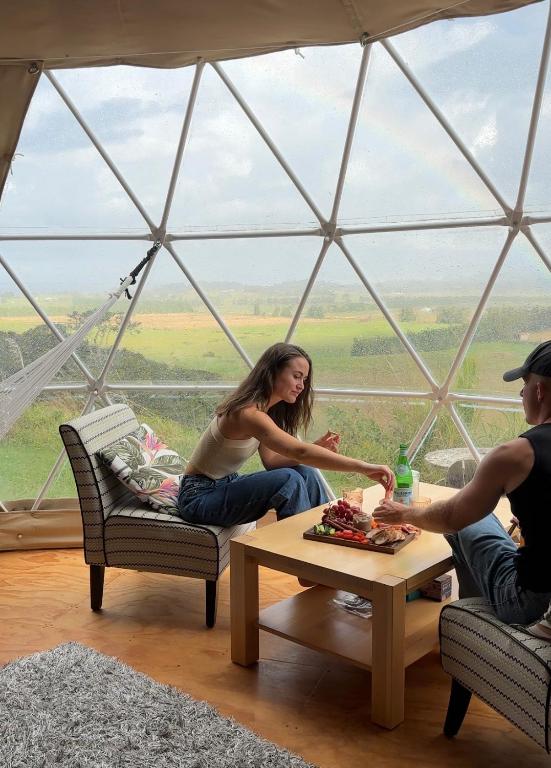 Hosté ubytování 1 Waipu Off-grid Eco Seaview Geodesic Glamping Dome