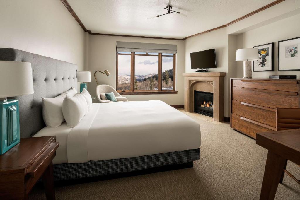 Postel nebo postele na pokoji v ubytování Hyatt Centric Park City