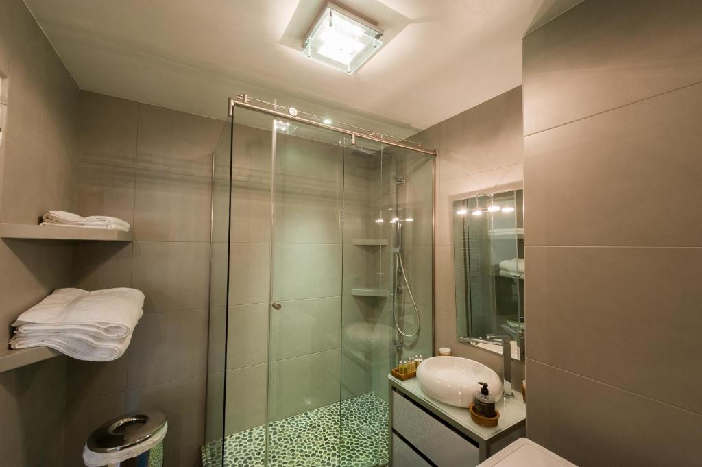 Koupelna v ubytování L'Appartement