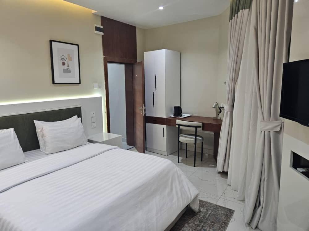 Postel nebo postele na pokoji v ubytování C apartment