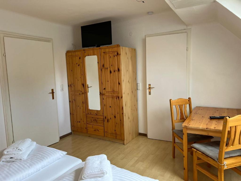 Postel nebo postele na pokoji v ubytování Haus Peter