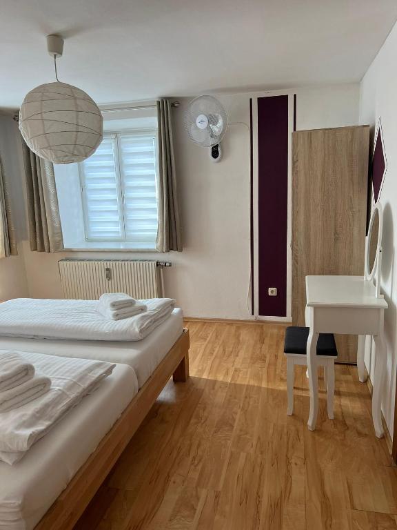 Postel nebo postele na pokoji v ubytování Haus Peter