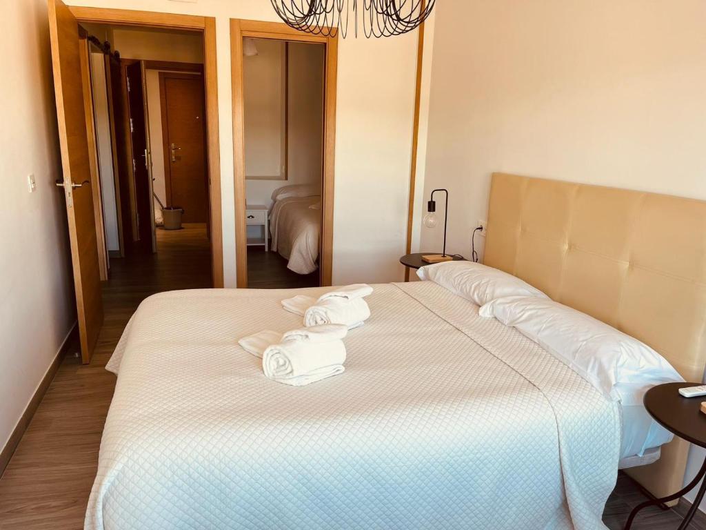 Postel nebo postele na pokoji v ubytování La Ermita