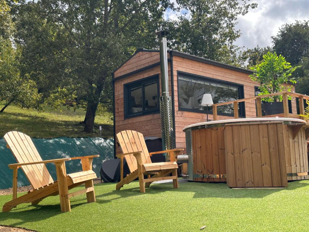 Tiny house romantique avec bain nordique - Habitación Doble