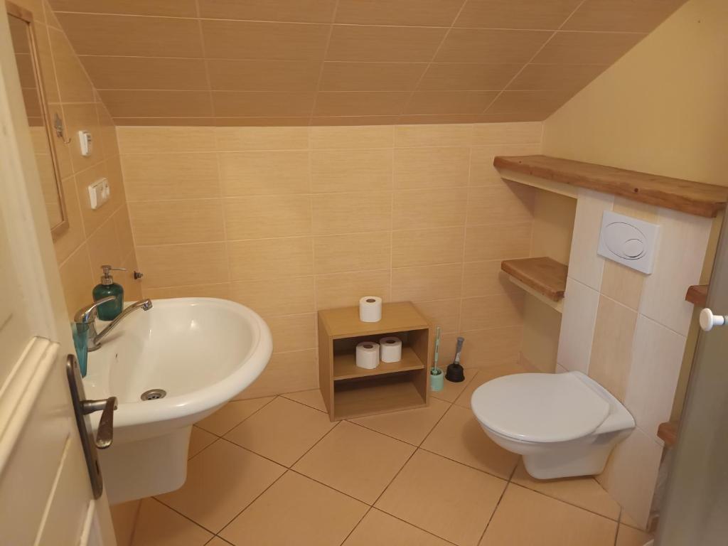Koupelna v ubytování Pension Archa Mikulov