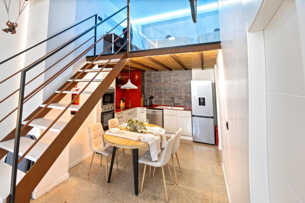 Kuchyňa alebo kuchynka v ubytovaní Loft Nou Benicalap - Housevanlive