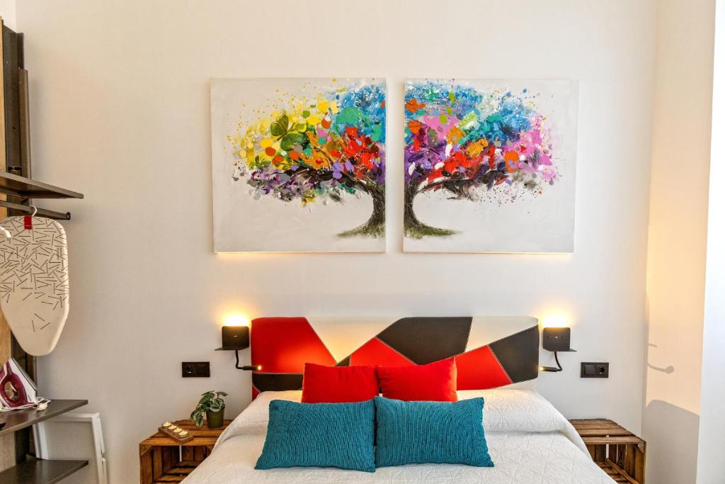 Posteľ alebo postele v izbe v ubytovaní Loft Nou Benicalap - Housevanlive