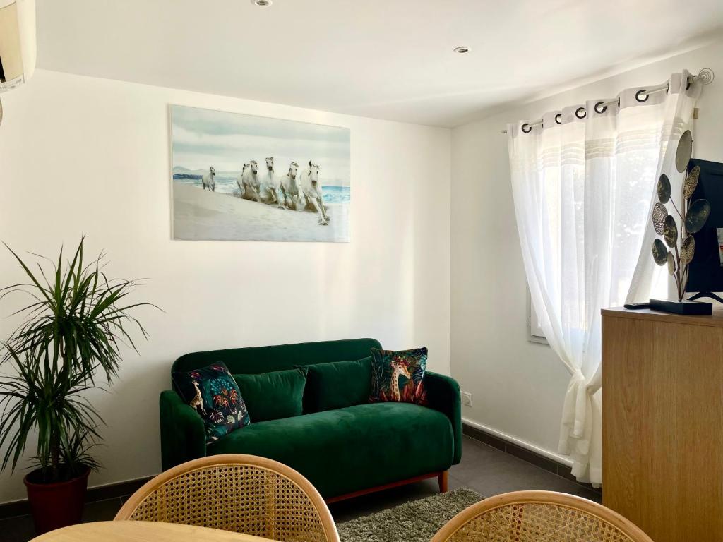 Khu vực ghế ngồi tại Séjour en Camargue