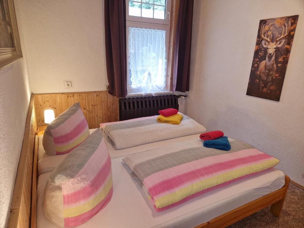 Postel nebo postele na pokoji v ubytování Haus Fessel - Birkenkopf
