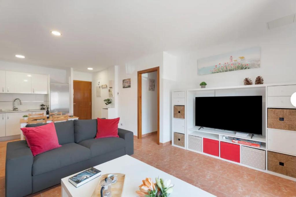 Μια τηλεόραση ή/και κέντρο ψυχαγωγίας στο Apartamento FULA