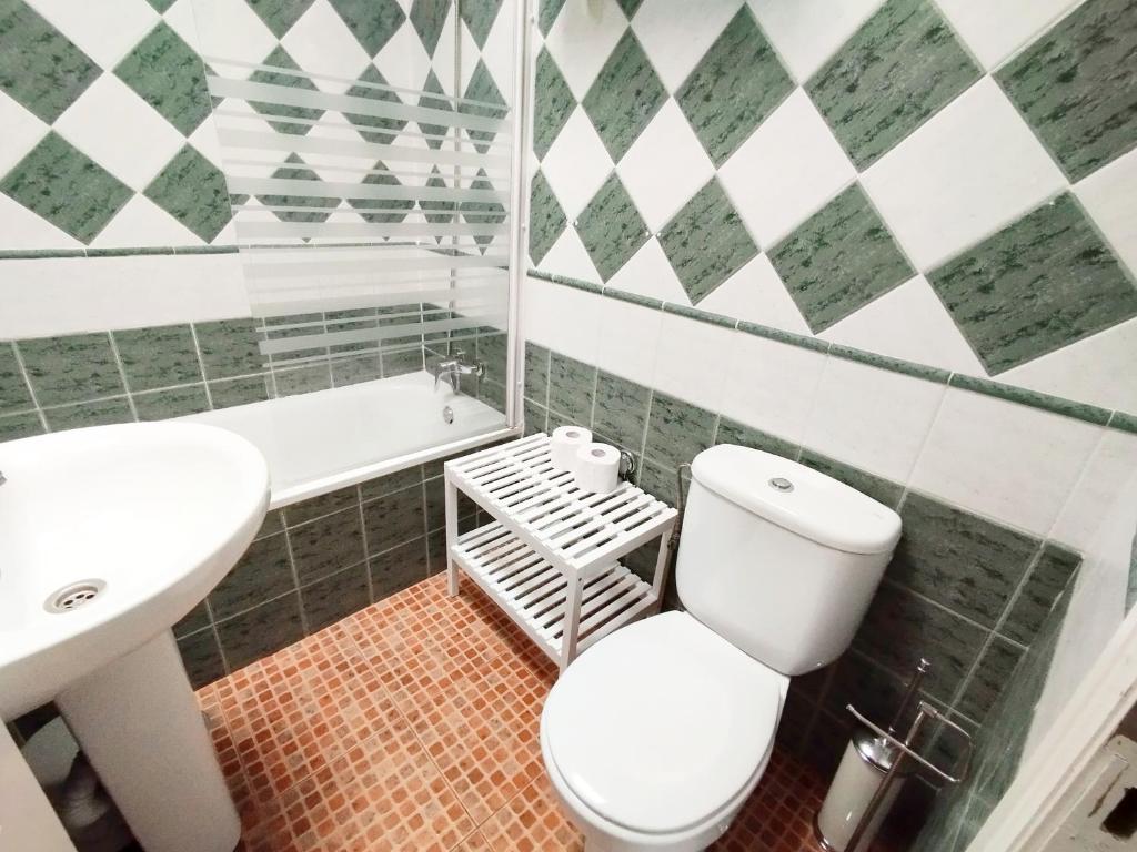 Koupelna v ubytování Bungalow Duna Verde