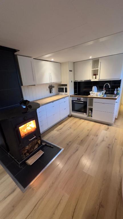 Kuchyň nebo kuchyňský kout v ubytování Vassfjellet Home