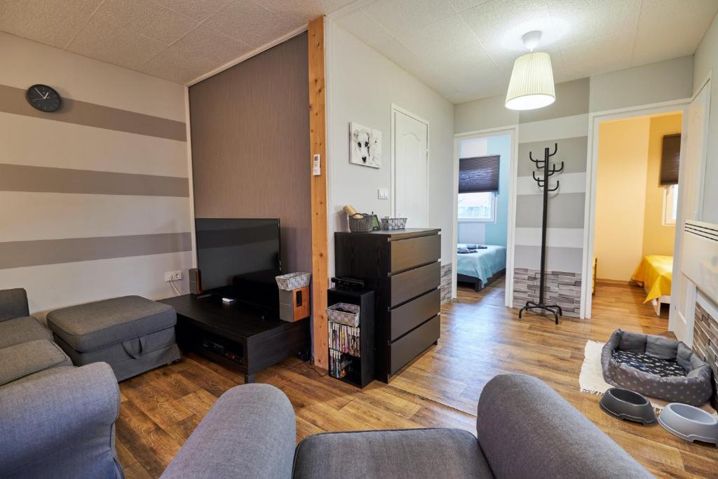 Posezení v ubytování Bodza apartman 1 - Sarud