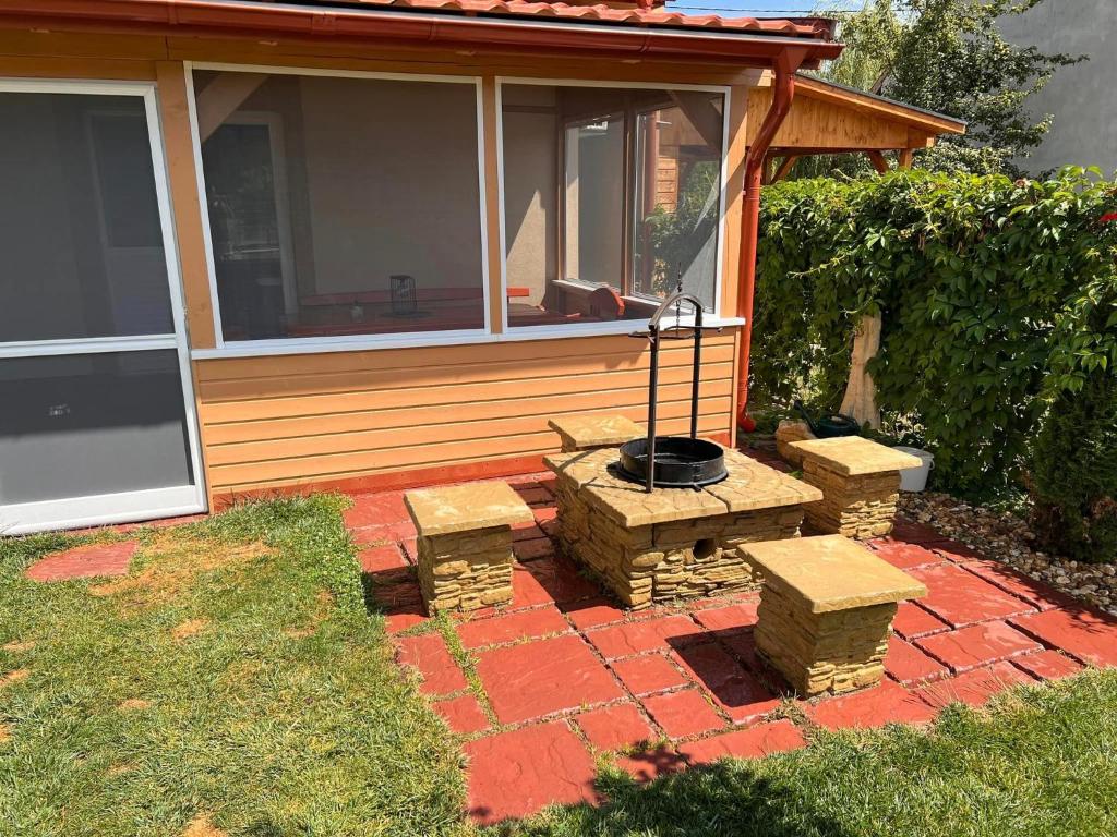 Zahrada ubytování Bodza apartman 1 - Sarud