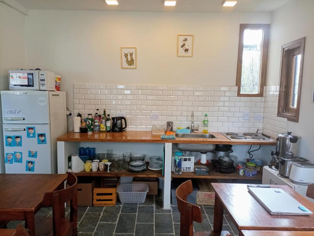 Kuchyň nebo kuchyňský kout v ubytování Posada San Antonio