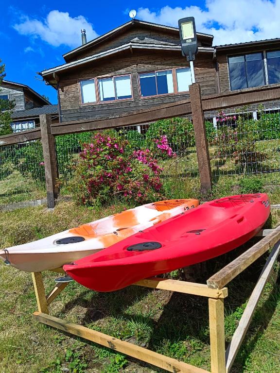 Zahrada ubytování Hostel Calafquen Adventure Coñaripe