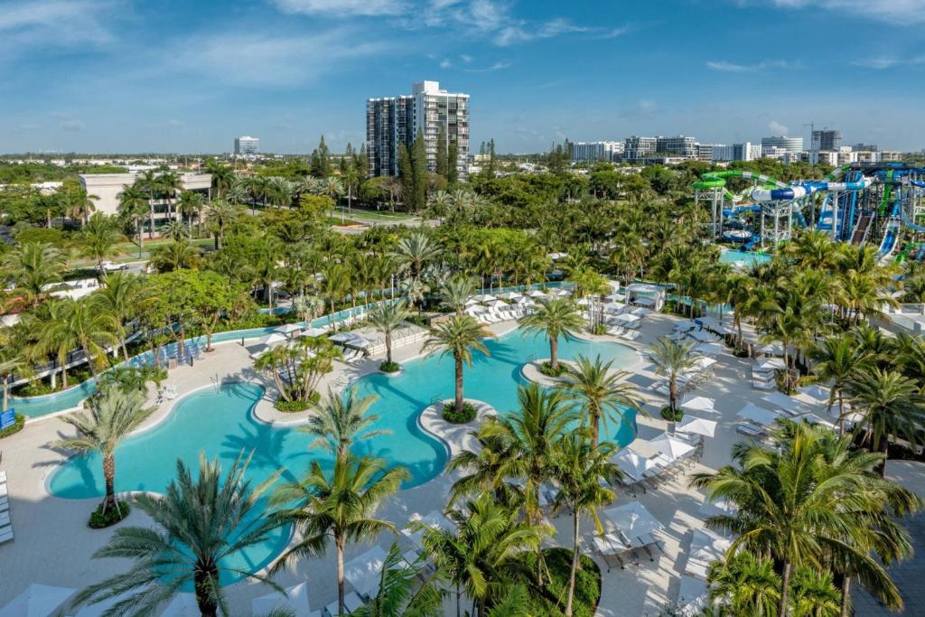 Bazén v ubytování JW Marriott Miami Turnberry Resort & Spa nebo v jeho okolí