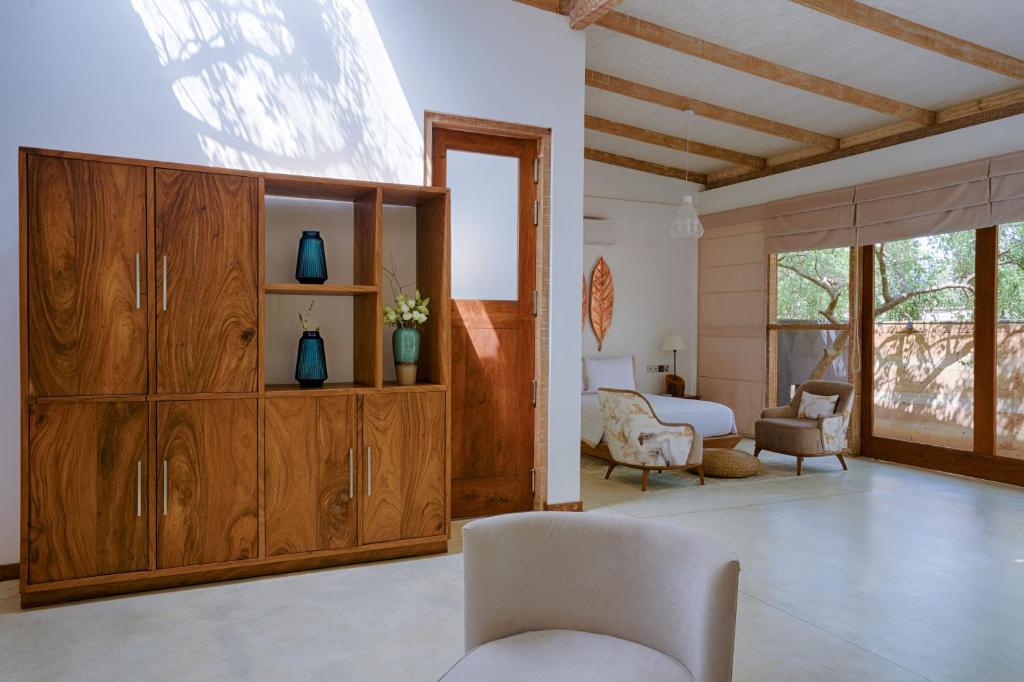 Posezení v ubytování O2 Villas Yala
