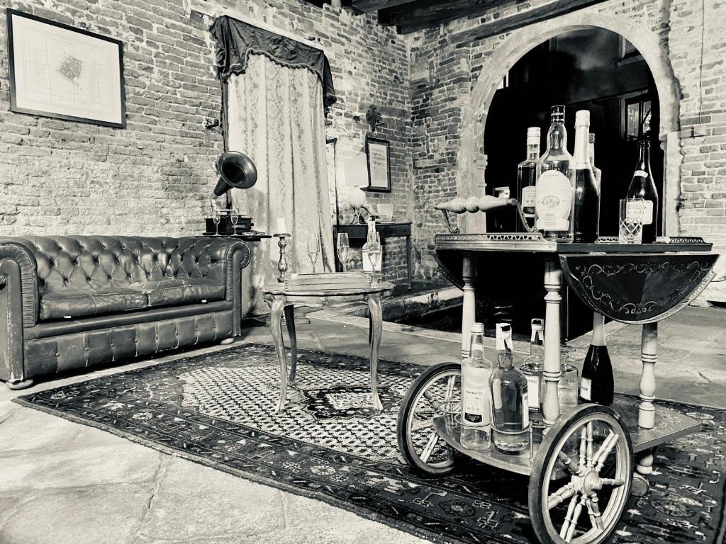 Posezení v ubytování Console Palais