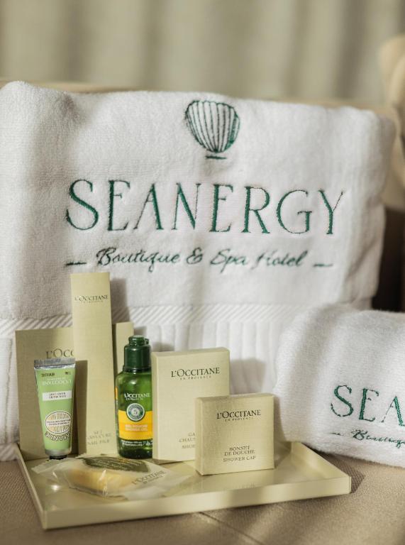Certifikát, hodnocení, plakát nebo jiný dokument vystavený v ubytování Seanergy Boutique & Spa Hotel