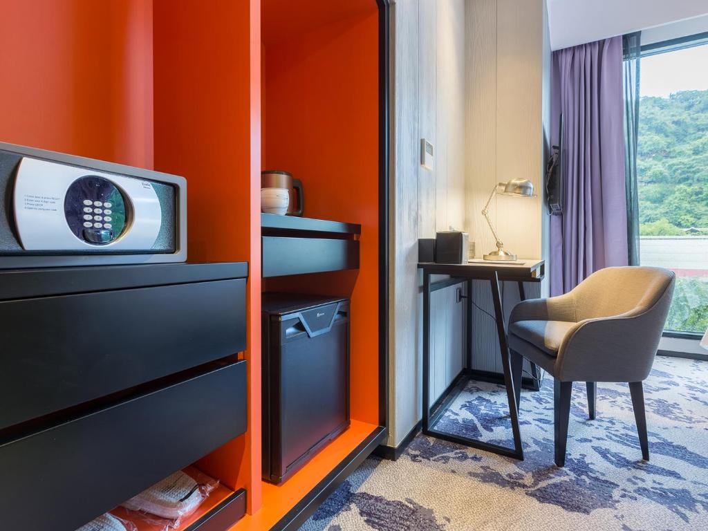 Dapur atau dapur kecil di Tango Inn Taipei Jihe
