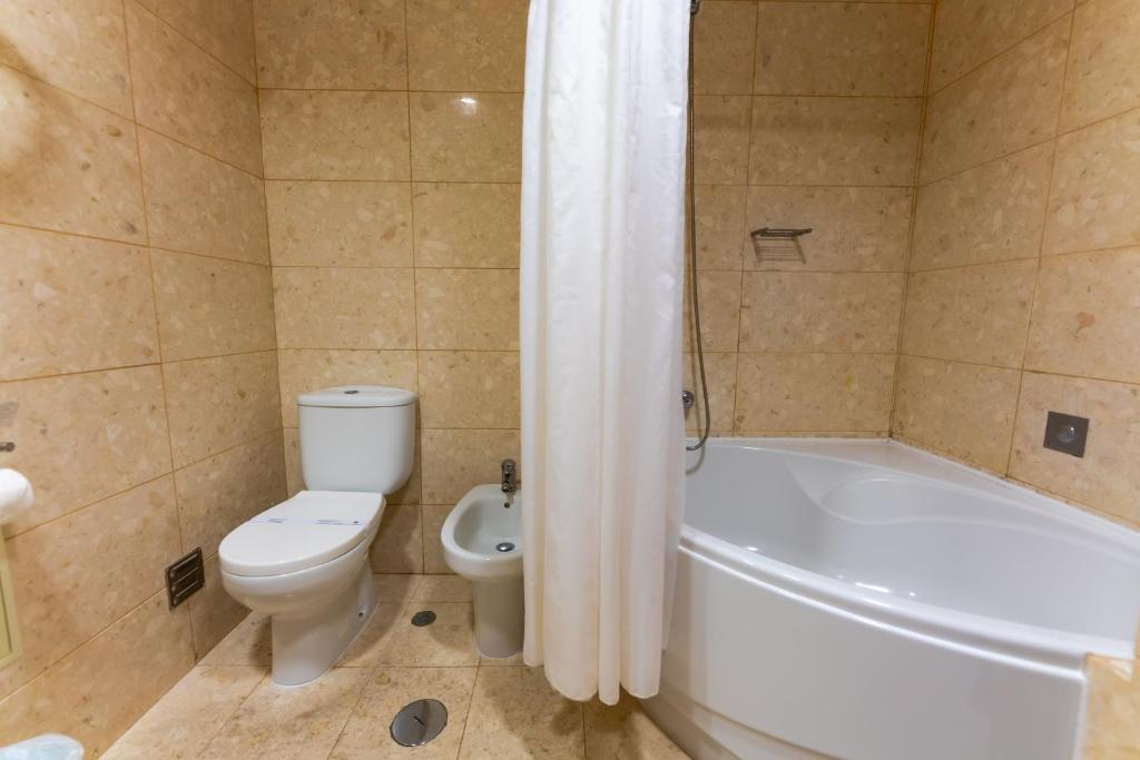 Koupelna v ubytování Hotel Matriz