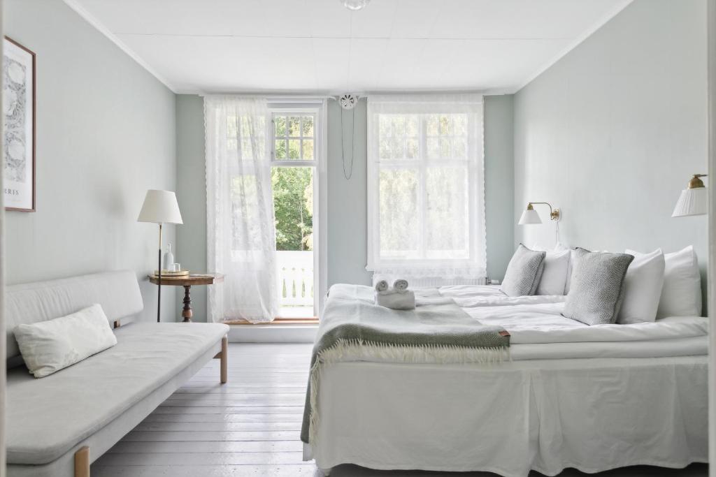 Postel nebo postele na pokoji v ubytování STF Villa Söderåsen B&B