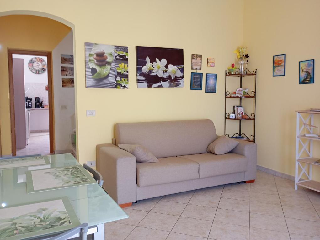 Posezení v ubytování A CASA DI STÈ - Vicino aeroporto Falcone Borsellino
