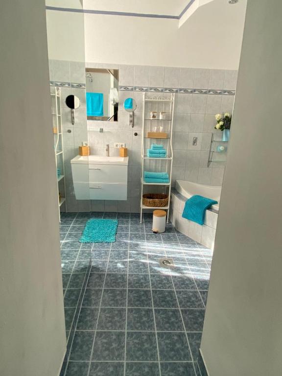 Koupelna v ubytování Apartment mit Sauna im Wienerwald - Mödling