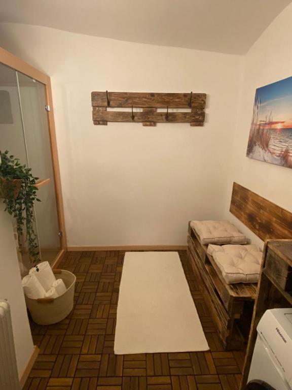 Postel nebo postele na pokoji v ubytování Apartment mit Sauna im Wienerwald - Mödling