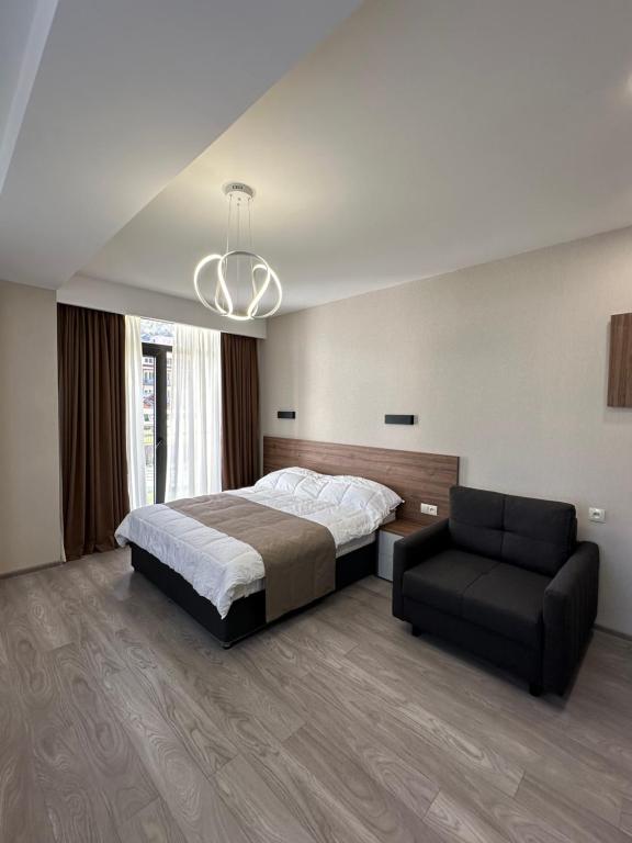 Postel nebo postele na pokoji v ubytování Crystal Loft