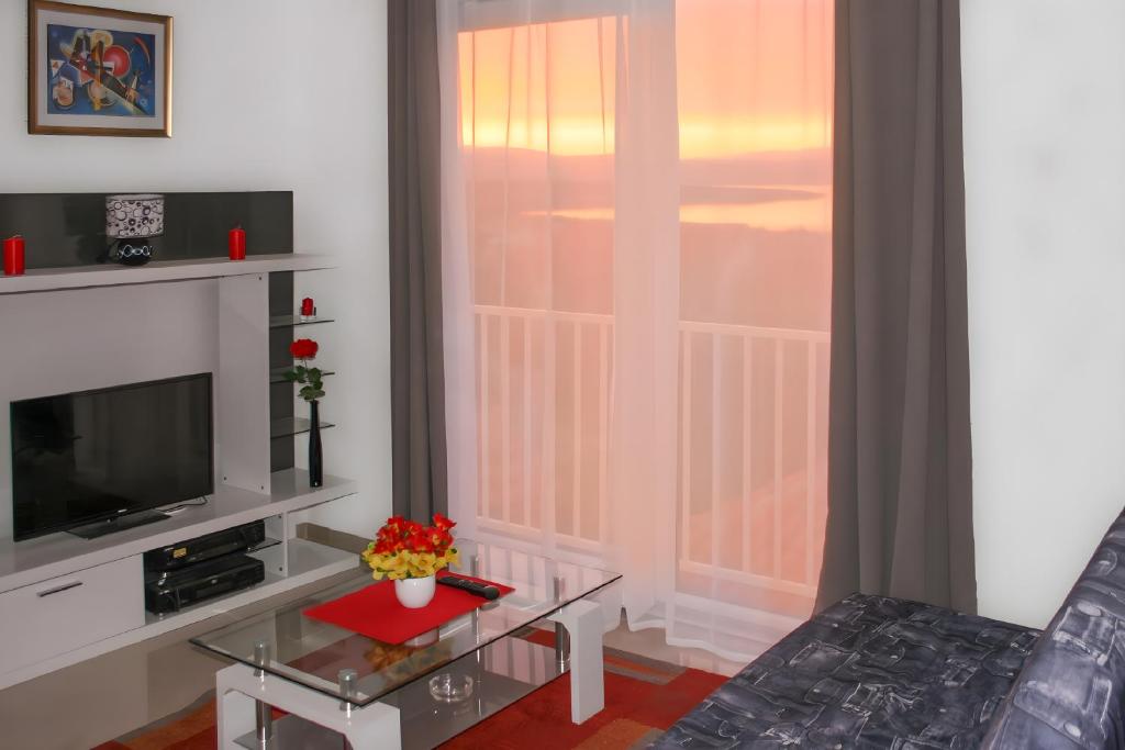 TV a/nebo společenská místnost v ubytování Apartments Kremenici