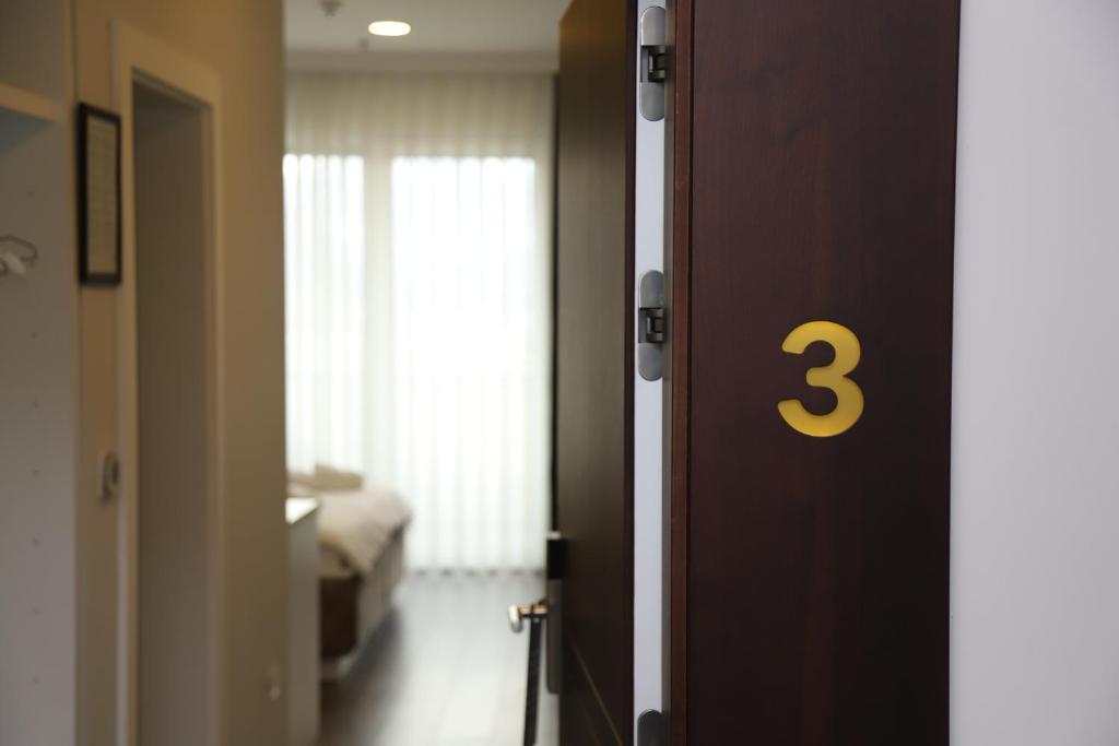 Koupelna v ubytování Sky Hotel
