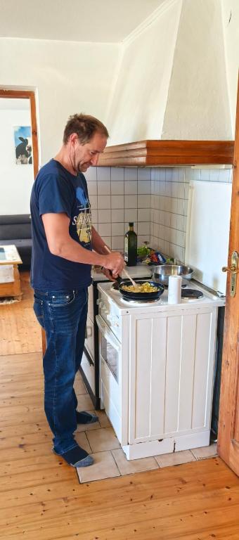 Kuchyň nebo kuchyňský kout v ubytování Landhaus auf der Alm