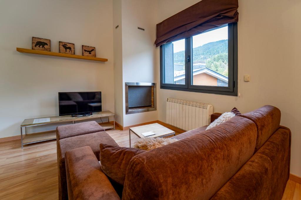 TV a/nebo společenská místnost v ubytování Apartaments Superior