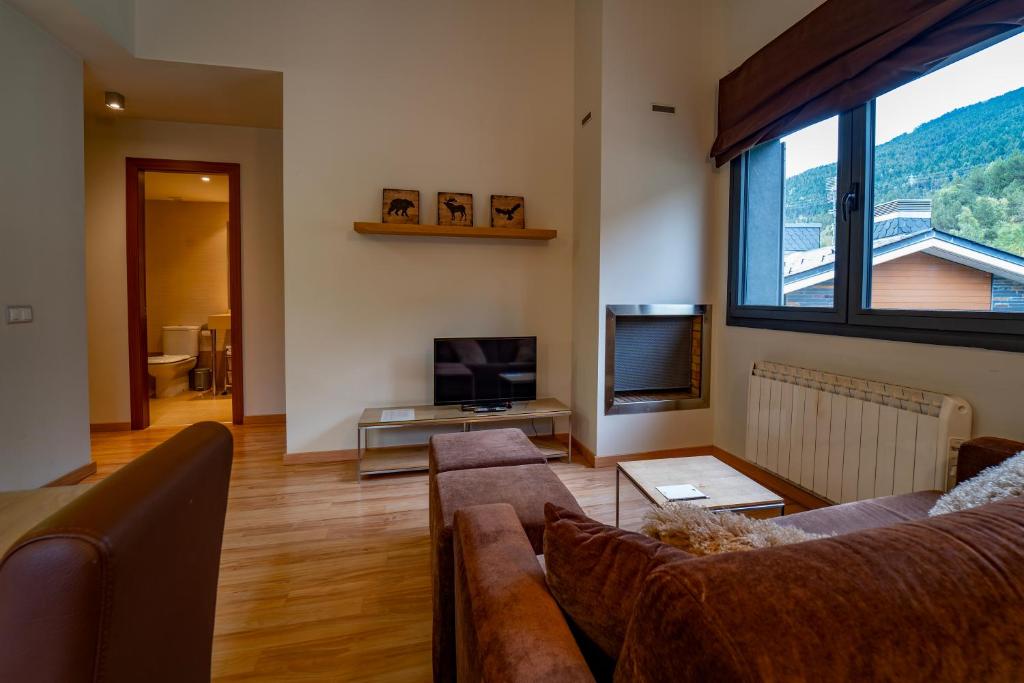TV a/nebo společenská místnost v ubytování Apartaments Superior