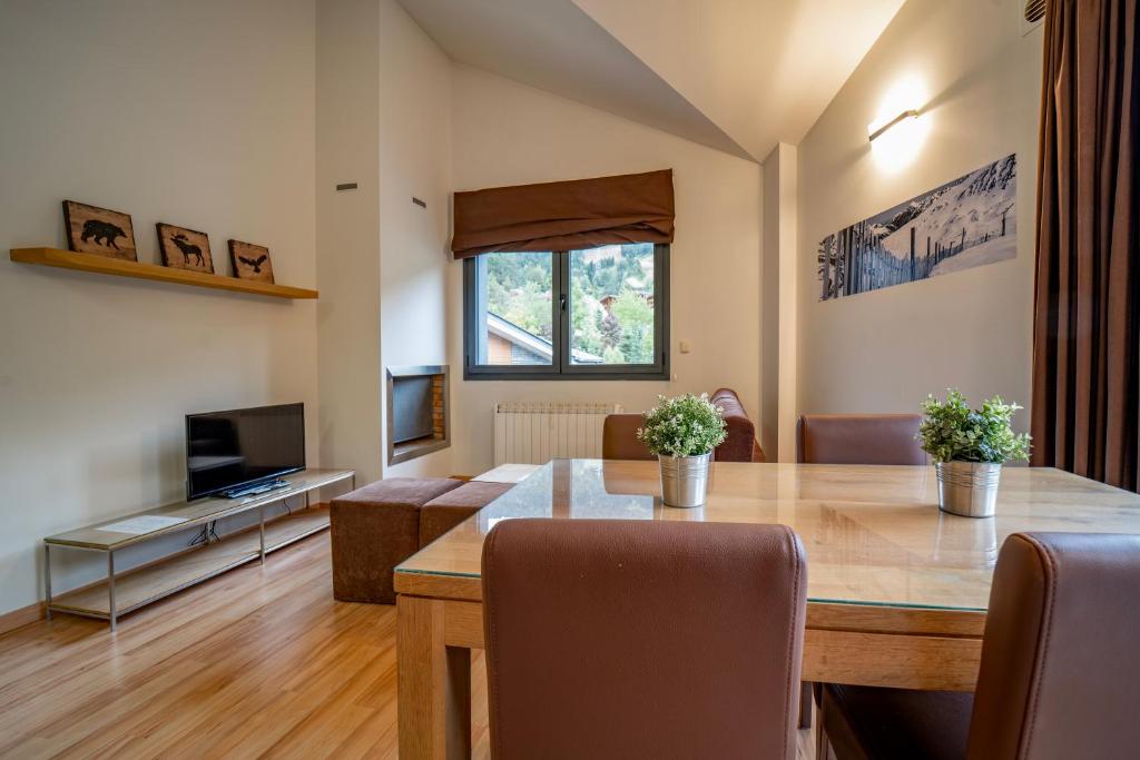 TV a/nebo společenská místnost v ubytování Apartaments Superior