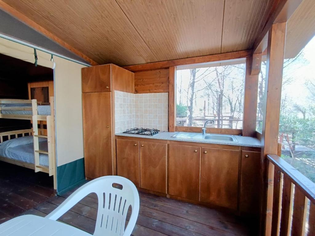 Balkón nebo terasa v ubytování Villaggio Camping Calapineta