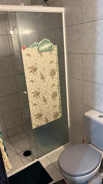 Koupelna v ubytování Kitnet Flamingo 31B