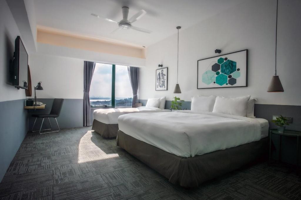 Postel nebo postele na pokoji v ubytování Z HOTEL