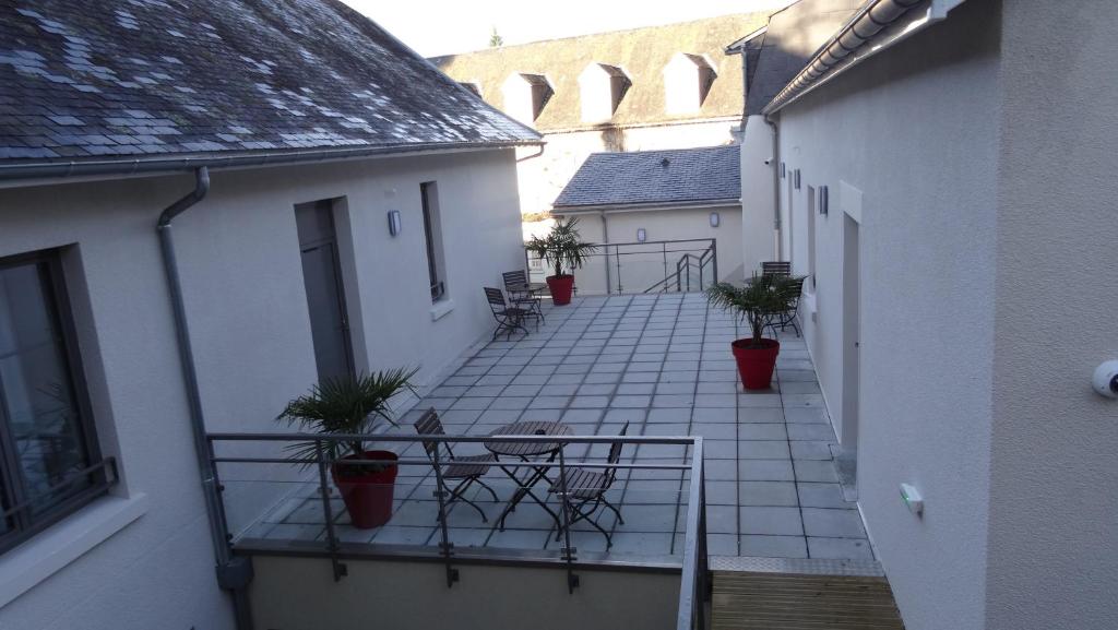 Balkón nebo terasa v ubytování Parc Hôtel Pompadour