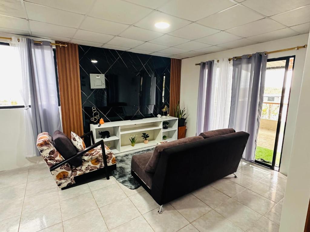 O zonă de relaxare la Horizon House Piso 3 - Vista a la bahía